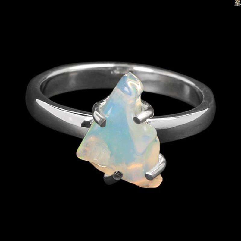 Opal Polished Nugget Ring-R-Size-7 OPL-2-659