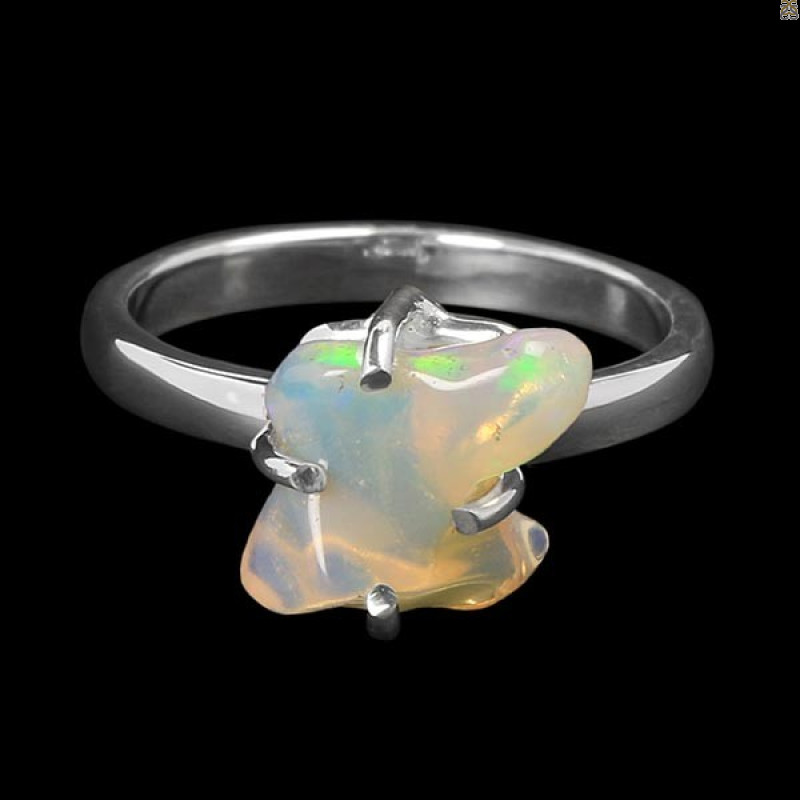 Opal Polished Nugget Ring-R-Size-7 OPL-2-661