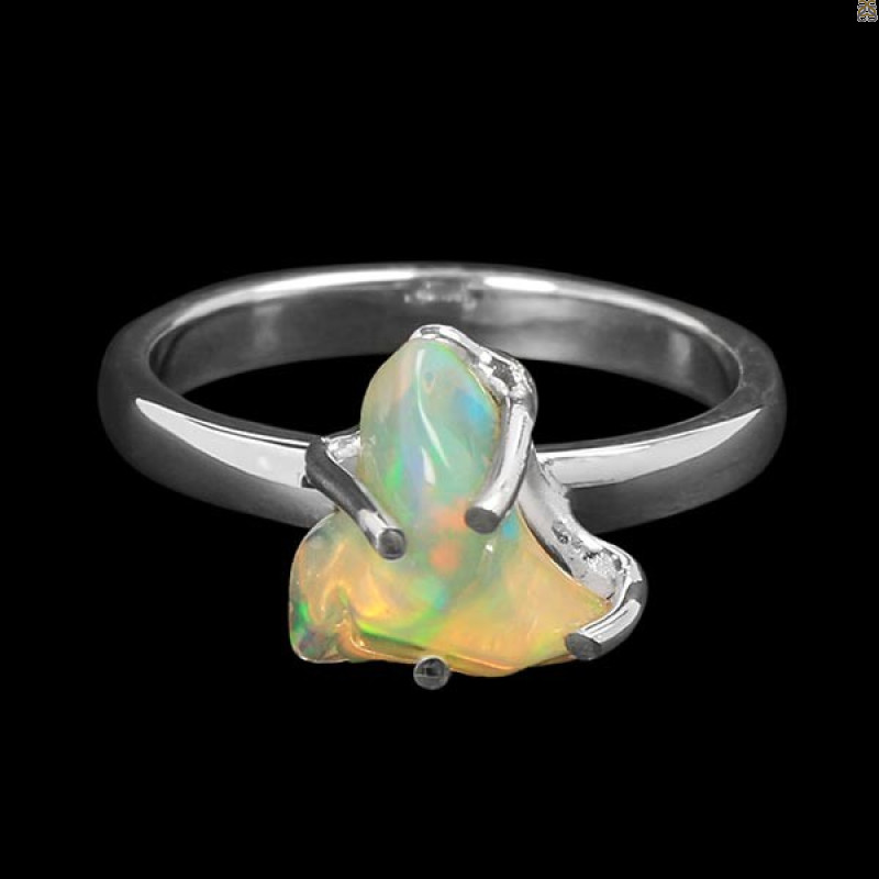 Opal Polished Nugget Ring-R-Size-7 OPL-2-662