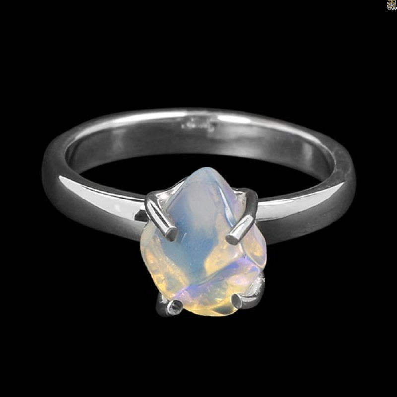 Opal Polished Nugget Ring-R-Size-7 OPL-2-663