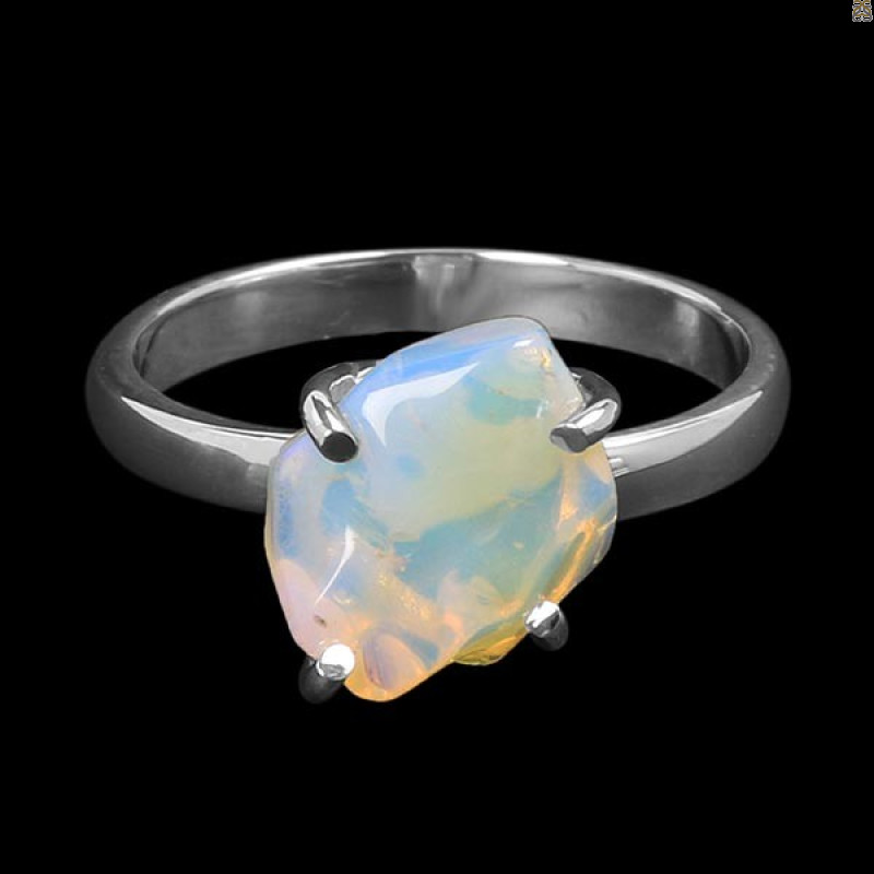 Opal Polished Nugget Ring-R-Size-7 OPL-2-683