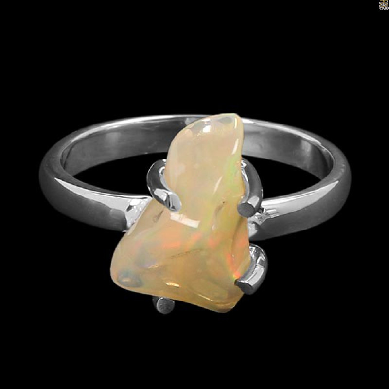 Opal Polished Nugget Ring-R-Size-7 OPL-2-685