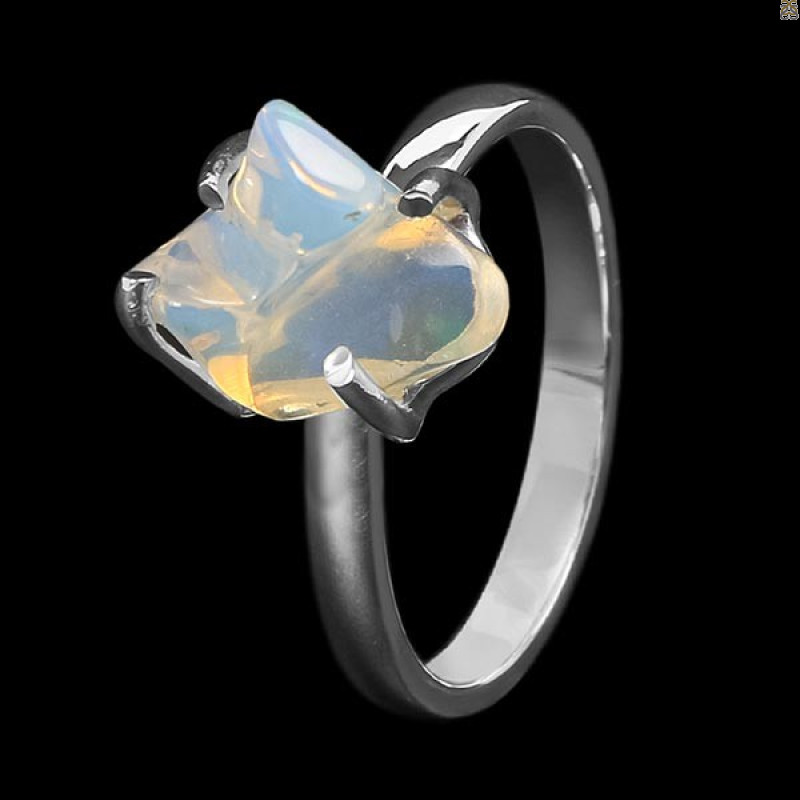 Opal Polished Nugget Ring-R-Size-7 OPL-2-694