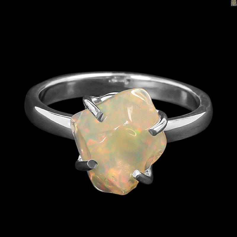 Opal Polished Nugget Ring-R-Size-7 OPL-2-695