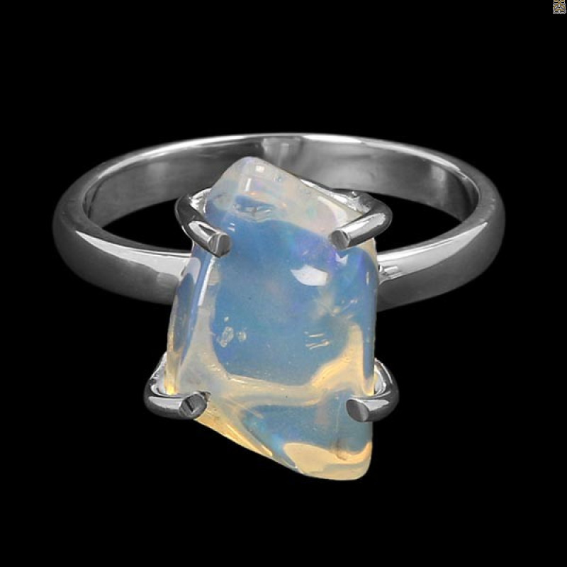 Opal Polished Nugget Ring-R-Size-7 OPL-2-705