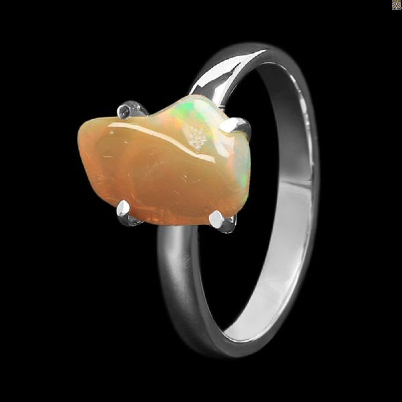 Opal Polished Nugget Ring-R-Size-7 OPL-2-714