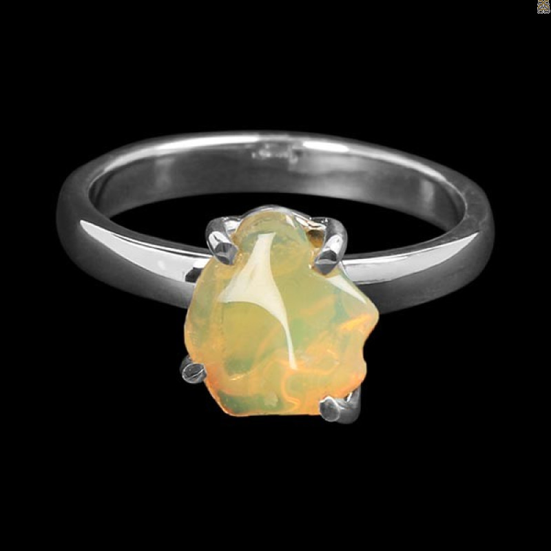 Opal Polished Nugget Ring-R-Size-7 OPL-2-716