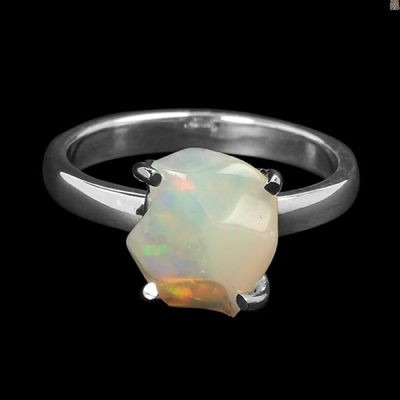 Opal Polished Nugget Ring-R-Size-7 OPL-2-728