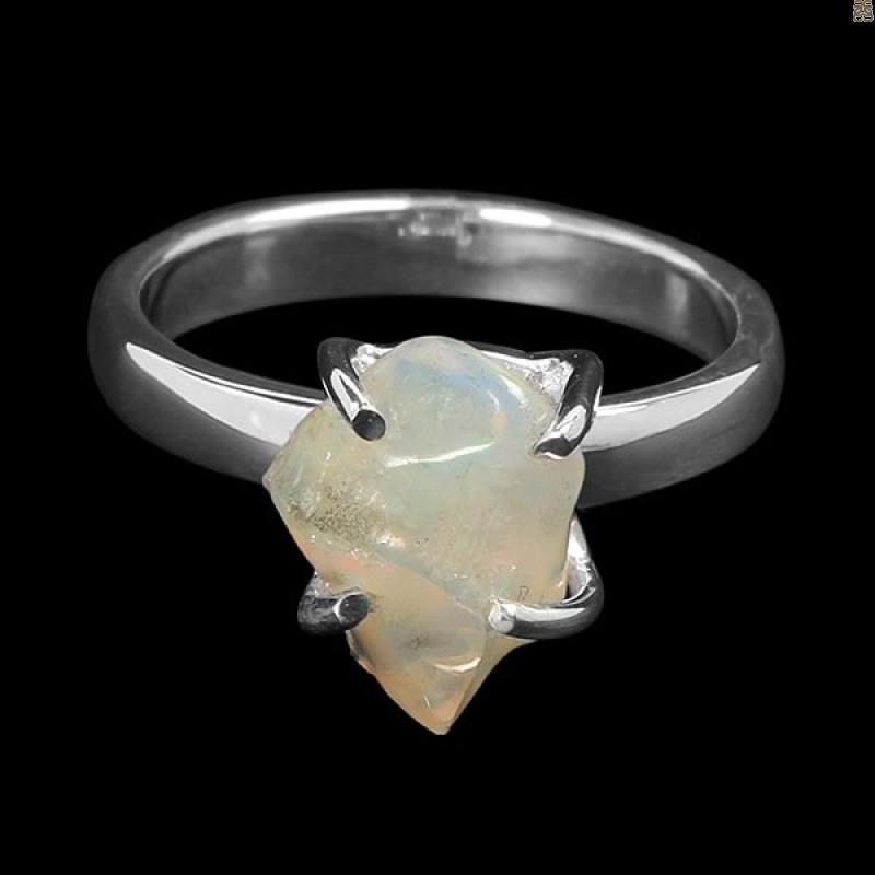 Opal Polished Nugget Ring-R-Size-7 OPL-2-737