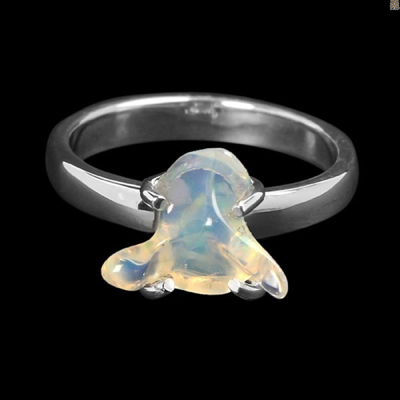 Opal Polished Nugget Ring-R-Size-7 OPL-2-742