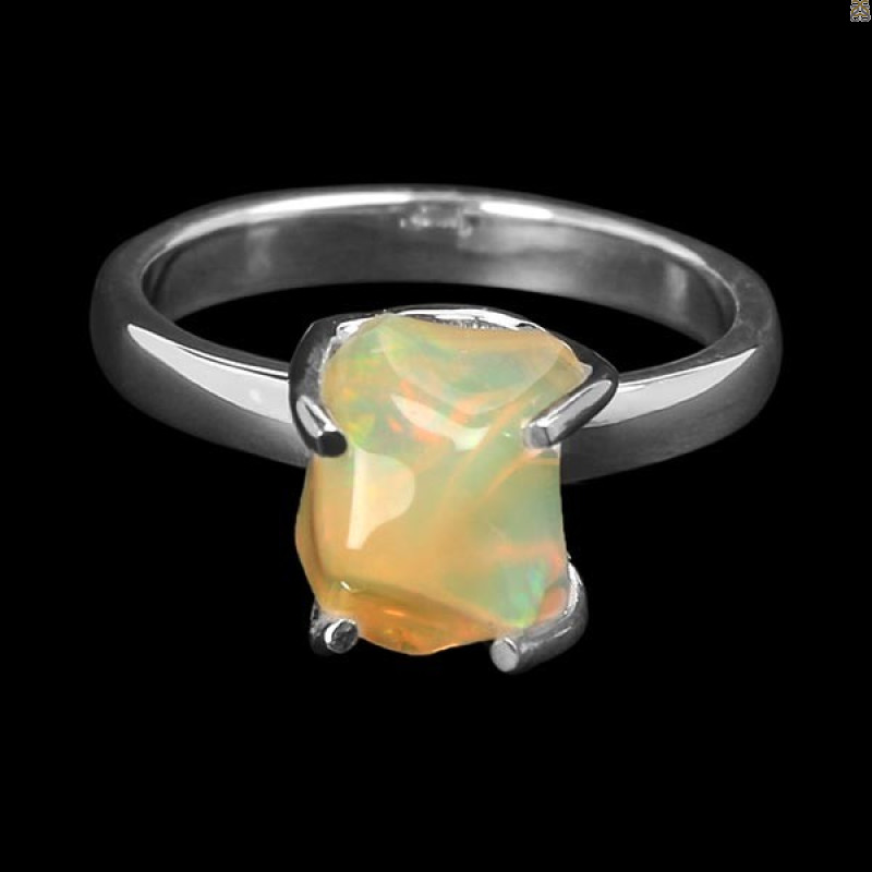 Opal Polished Nugget Ring-R-Size-7 OPL-2-749