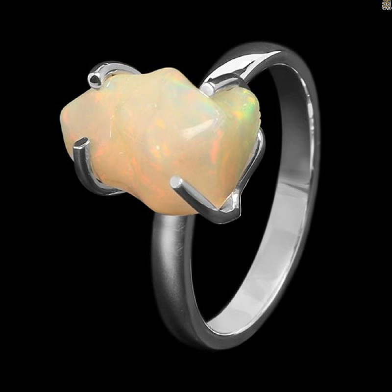 Opal Polished Nugget Ring-R-Size-7 OPL-2-756