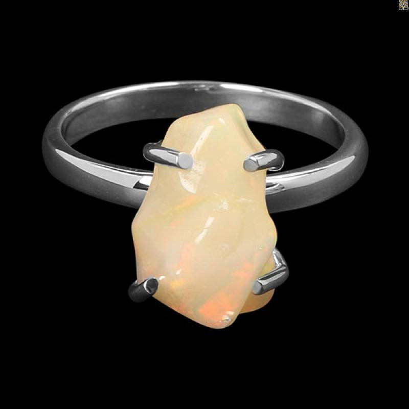 Opal Polished Nugget Ring-R-Size-7 OPL-2-756