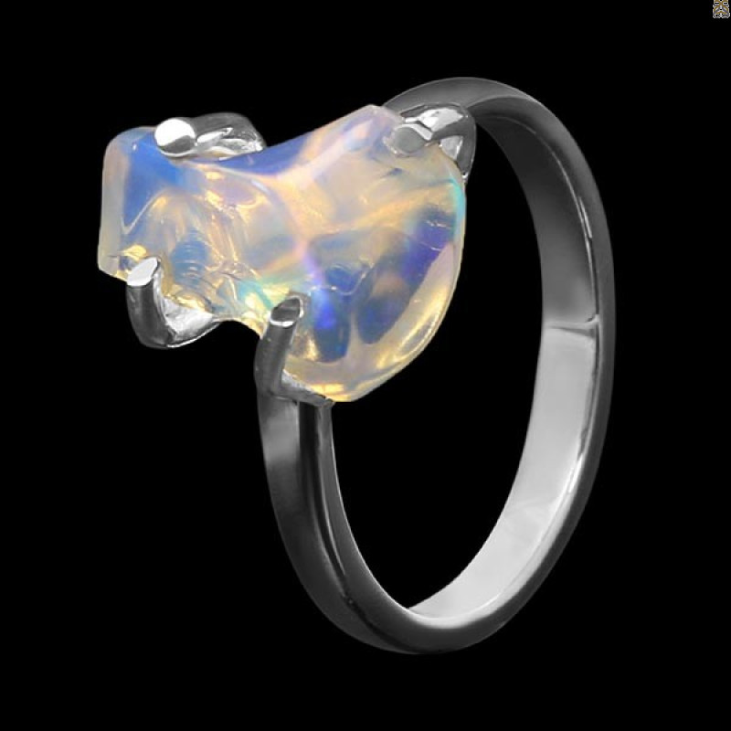 Opal Polished Nugget Ring-R-Size-7 OPL-2-769