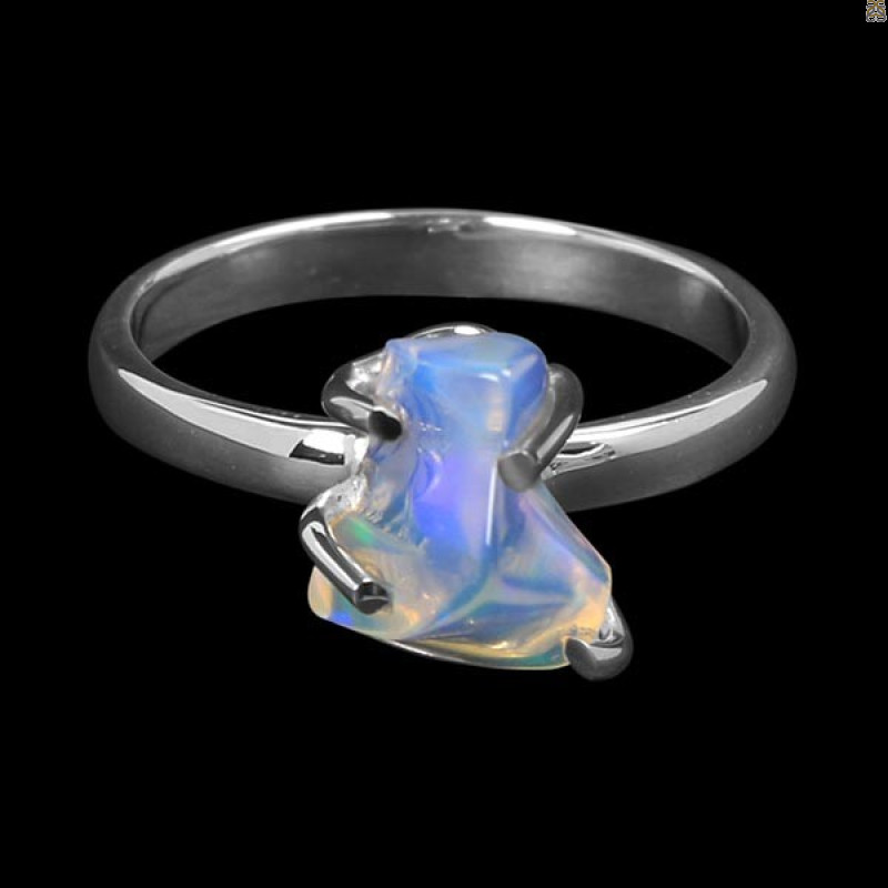 Opal Polished Nugget Ring-R-Size-7 OPL-2-769