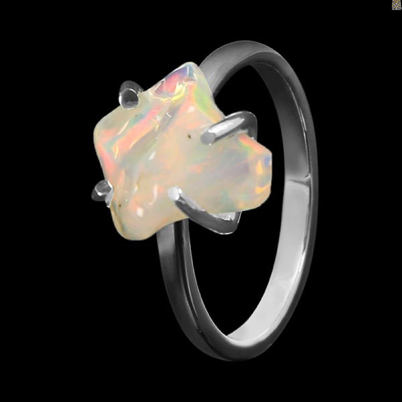 Opal Polished Nugget Ring-R-Size-7 OPL-2-774