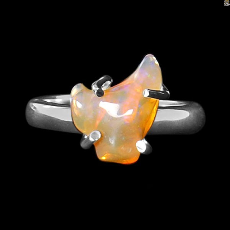 Opal Polished Nugget Ring-R-Size-6 OPL-2-8