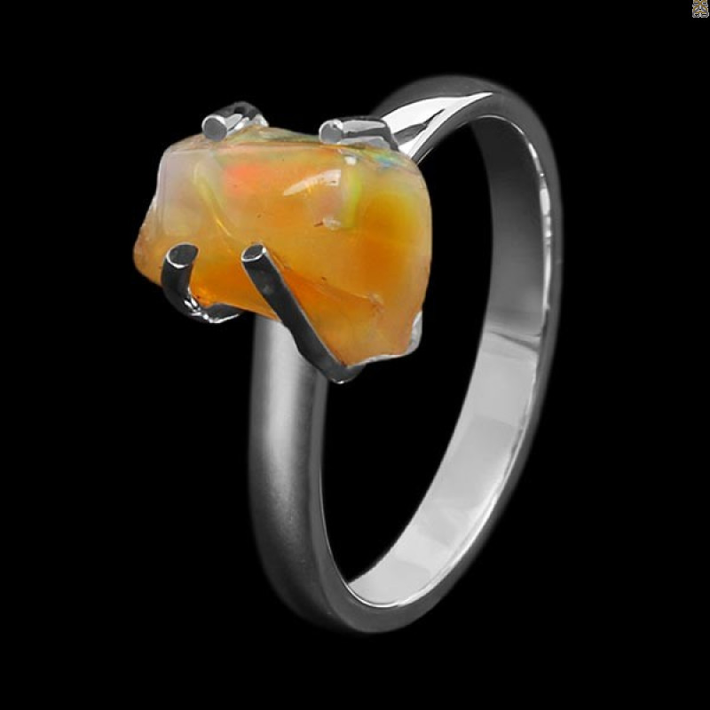 Opal Polished Nugget Ring-R-Size-9 OPL-2-878