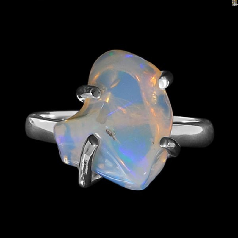 Opal Polished Nugget Ring-R-Size-6 OPL-2-88
