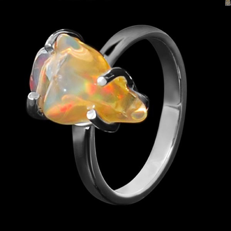 Opal Polished Nugget Ring-R-Size-6 OPL-2-9