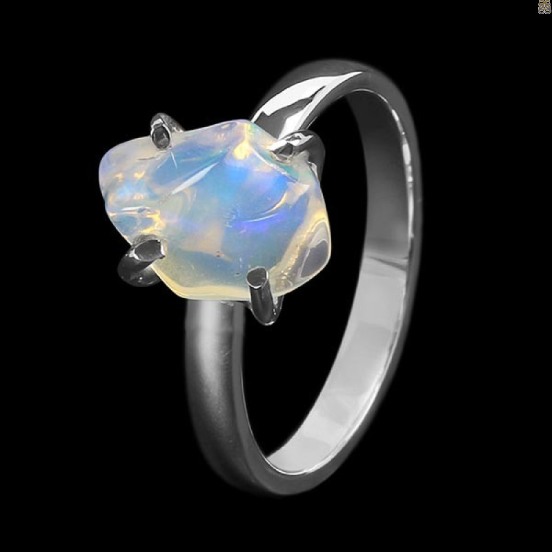 Opal Polished Nugget Ring-R-Size-7 OPL-2-906