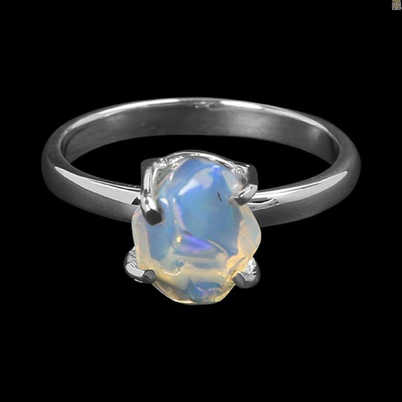 Opal Polished Nugget Ring-R-Size-7 OPL-2-906