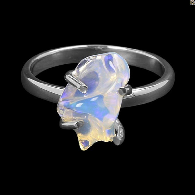Opal Polished Nugget Ring-R-Size-7 OPL-2-916