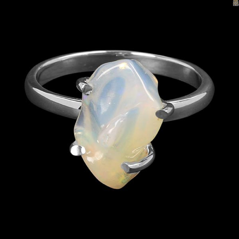 Opal Polished Nugget Ring-R-Size-7 OPL-2-917