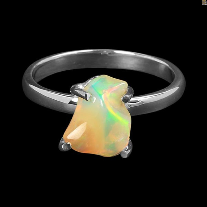 Opal Polished Nugget Ring-R-Size-7 OPL-2-924