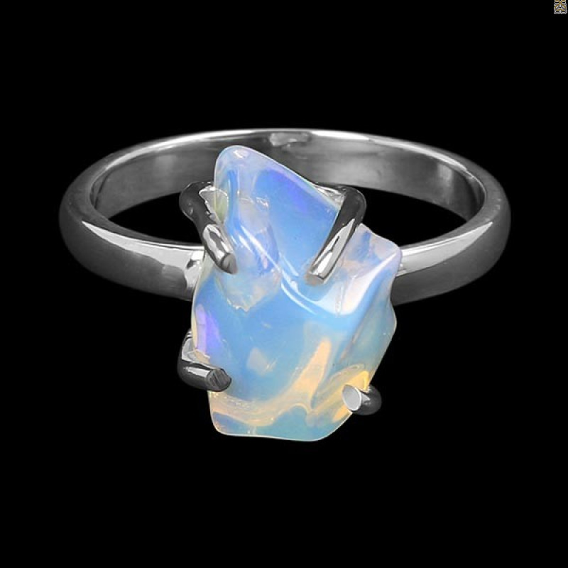 Opal Polished Nugget Ring-R-Size-7 OPL-2-927
