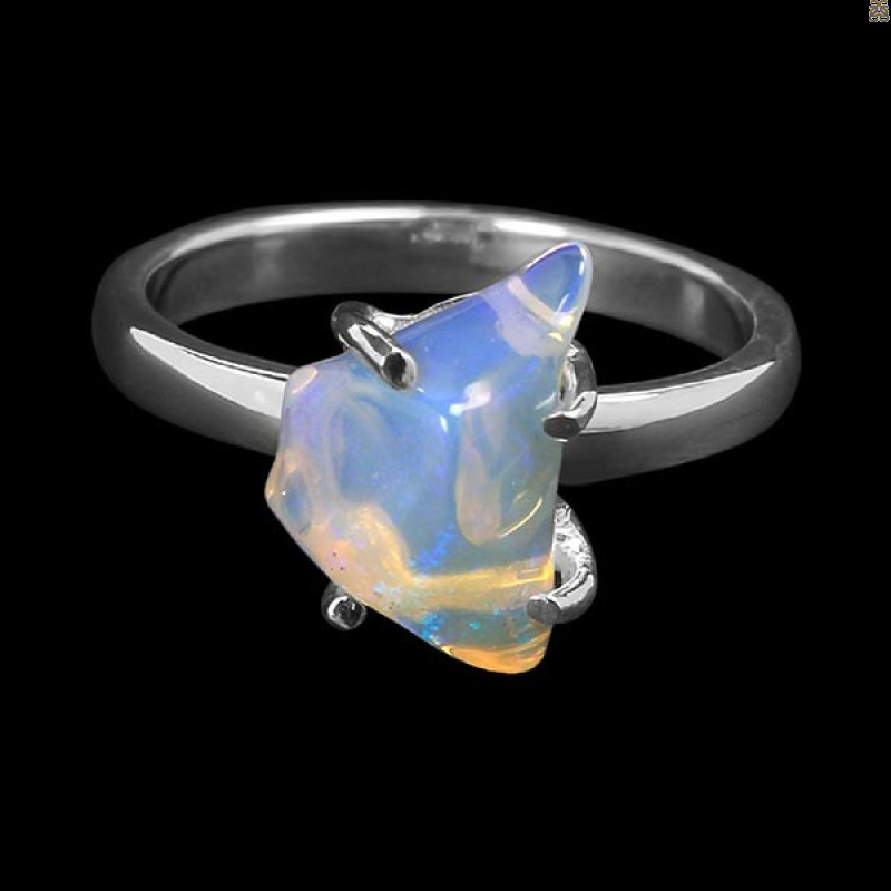 Opal Polished Nugget Ring-R-Size-7 OPL-2-935