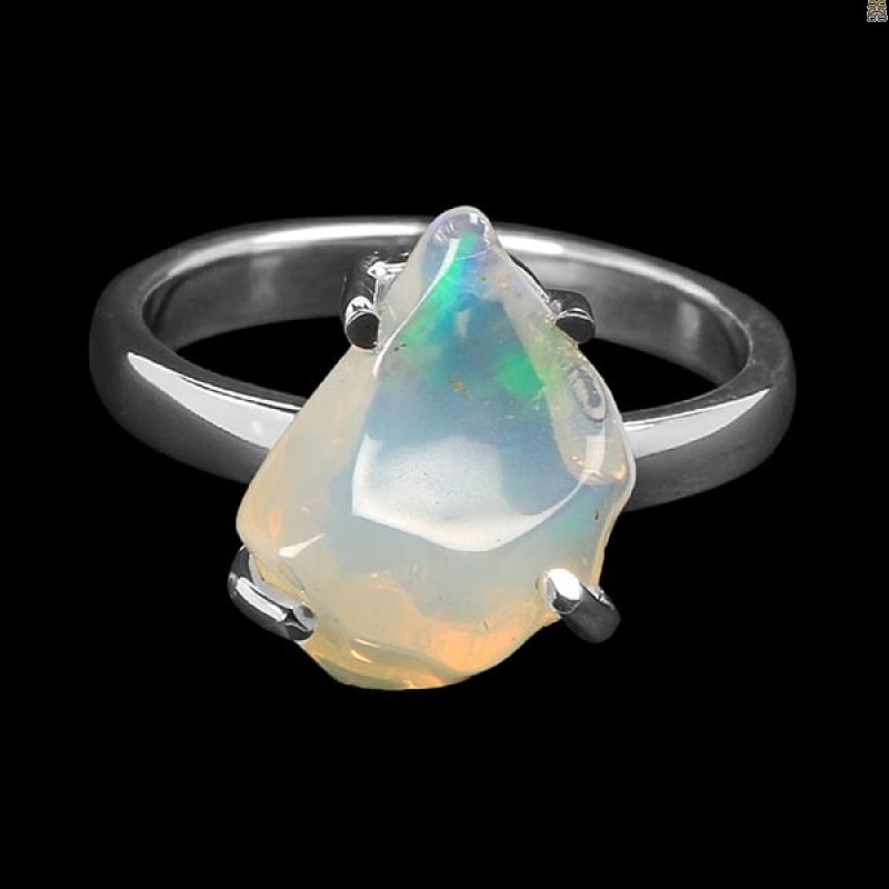 Opal Polished Nugget Ring-R-Size-7 OPL-2-938