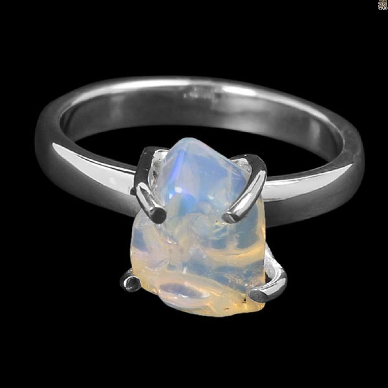 Opal Polished Nugget Ring-R-Size-7 OPL-2-943