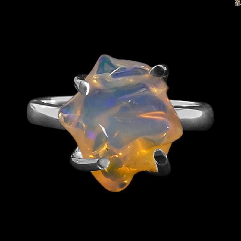 Opal Polished Nugget Ring-R-Size-6 OPL-2-95