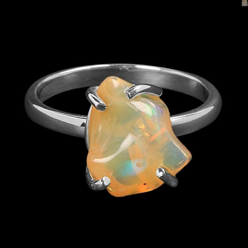 Opal Polished Nugget Ring-R-Size-7 OPL-2-969