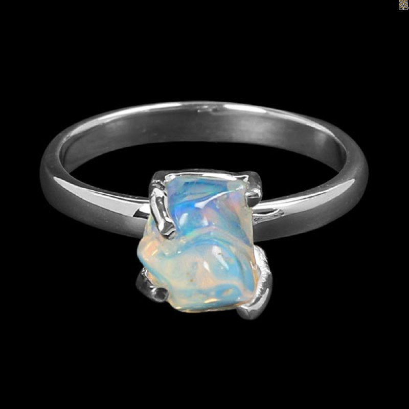 Opal Polished Nugget Ring-R-Size-7 OPL-2-971