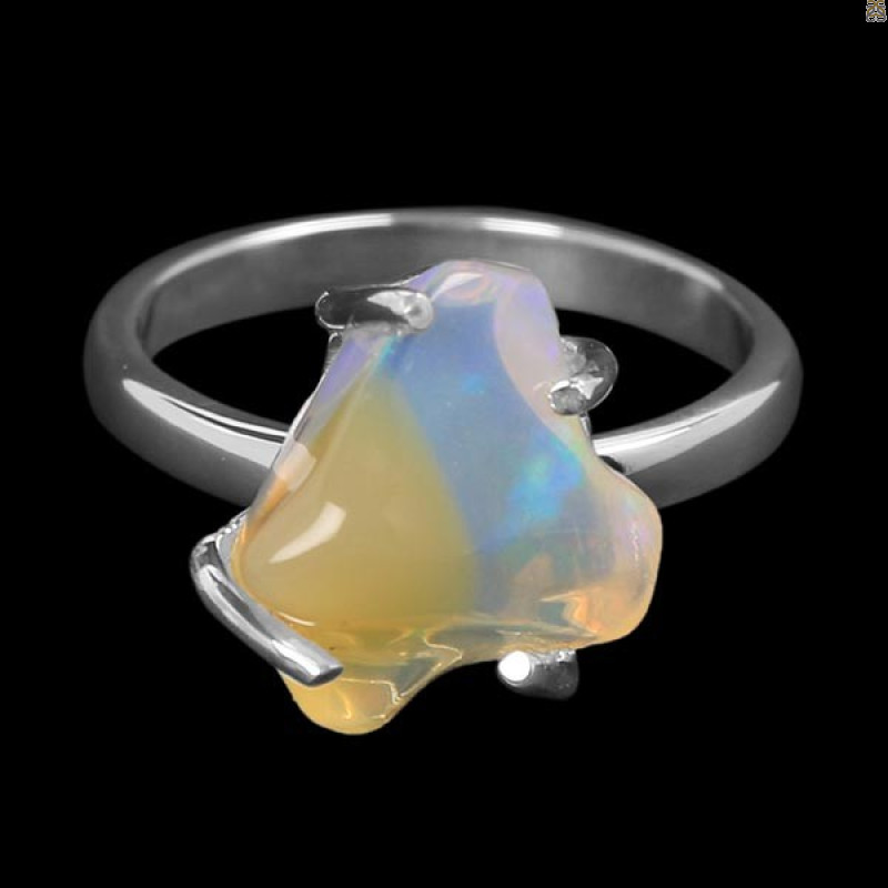 Opal Polished Nugget Ring-R-Size-7 OPL-2-979