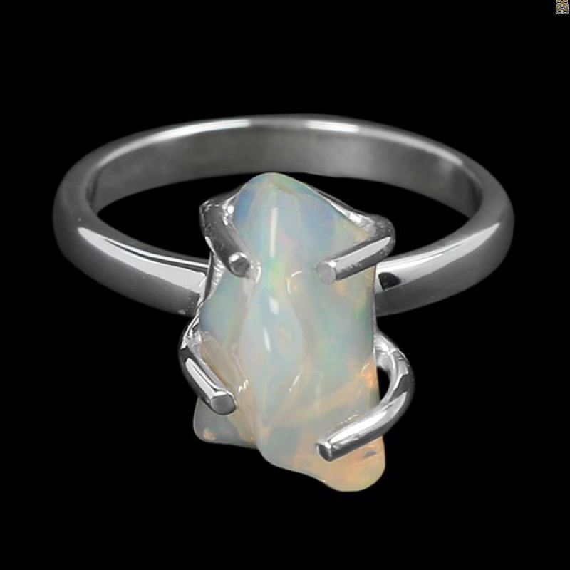 Opal Polished Nugget Ring-R-Size-7 OPL-2-980