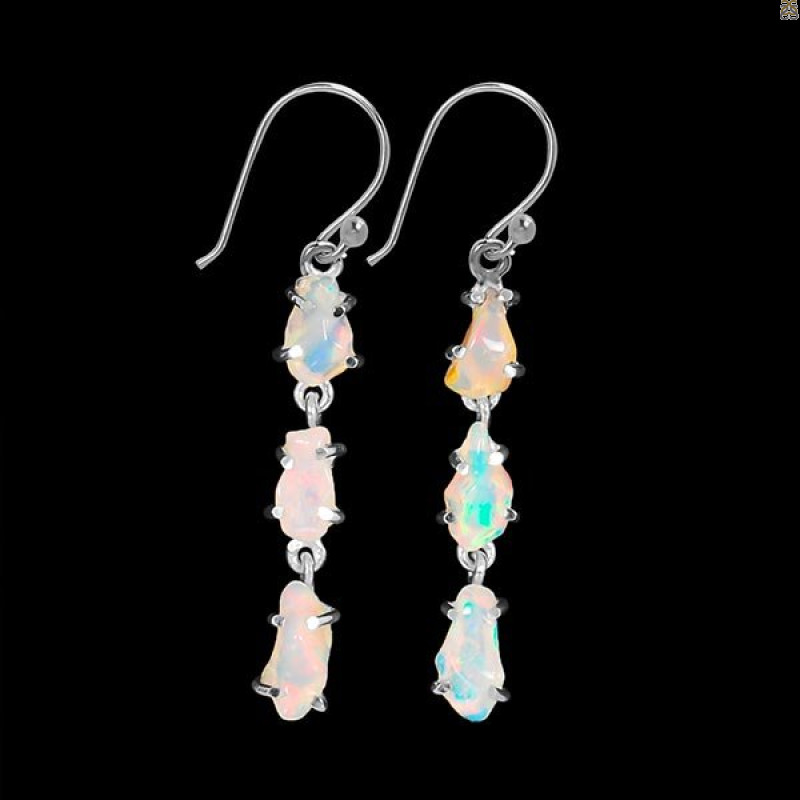 Opal Polished Nugget Earring-2E OPL-3-109