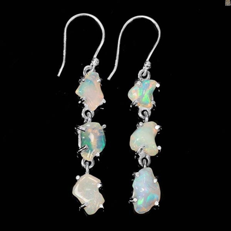 Opal Polished Nugget Earring-2E OPL-3-10