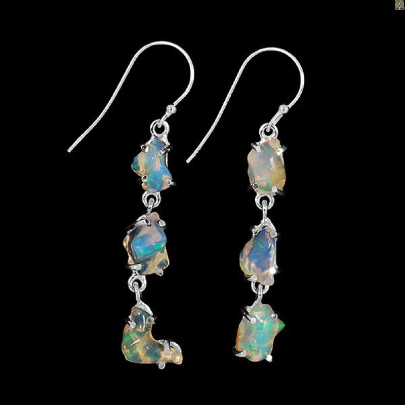 Opal Polished Nugget Earring-2E OPL-3-114