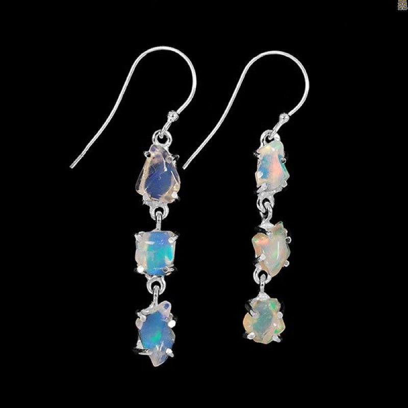 Opal Polished Nugget Earring-2E OPL-3-115