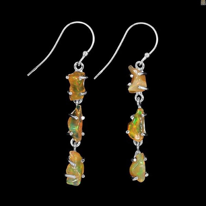 Opal Polished Nugget Earring-2E OPL-3-119