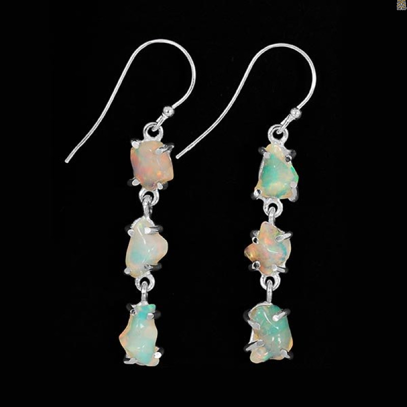 Opal Polished Nugget Earring-2E OPL-3-120