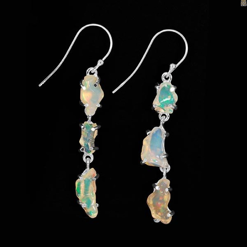 Opal Polished Nugget Earring-2E OPL-3-121