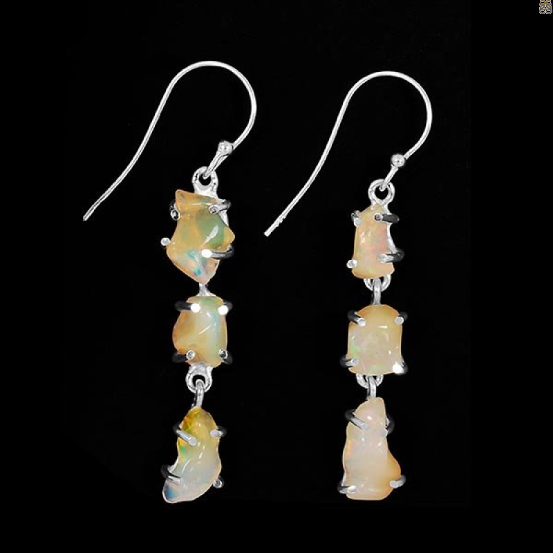 Opal Polished Nugget Earring-2E OPL-3-130
