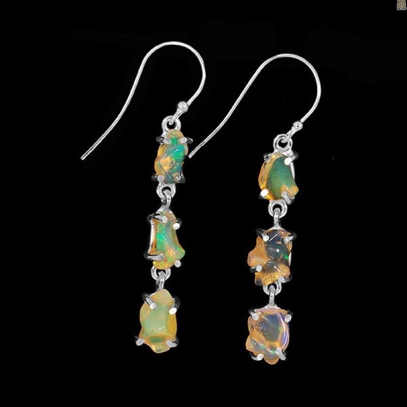 Opal Polished Nugget Earring-2E OPL-3-133