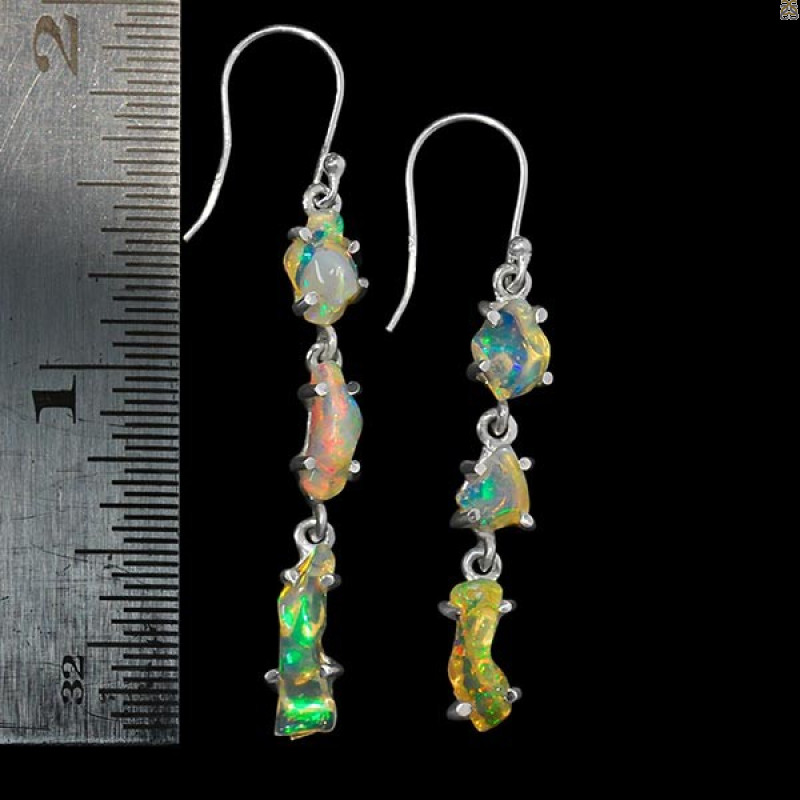 Opal Polished Nugget Earring-2E OPL-3-74