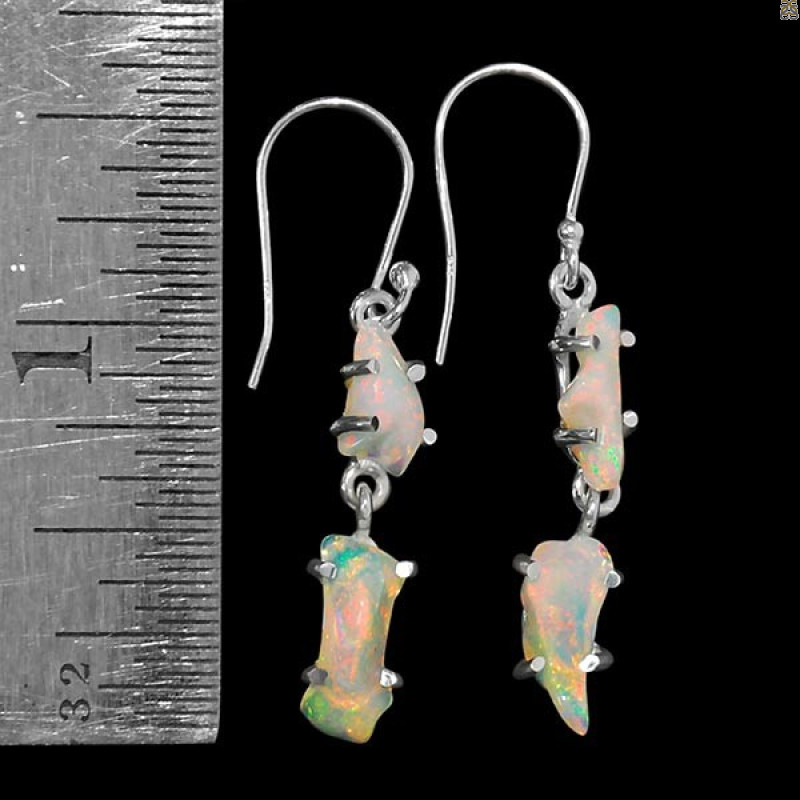 Opal Polished Nugget Earring-2E OPL-3-77