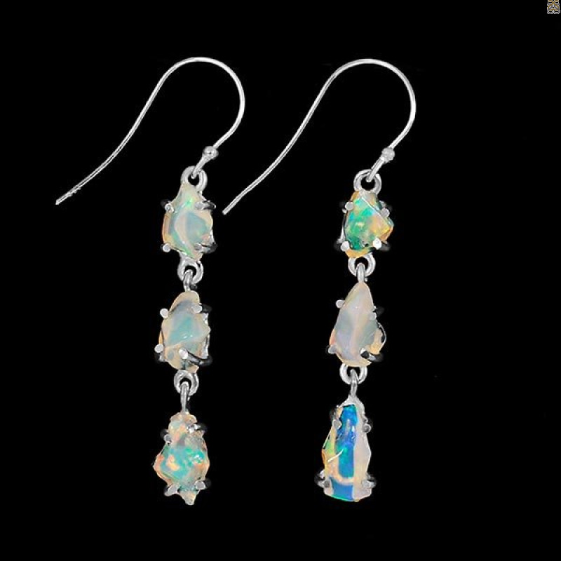 Opal Polished Nugget Earring-2E OPL-3-83